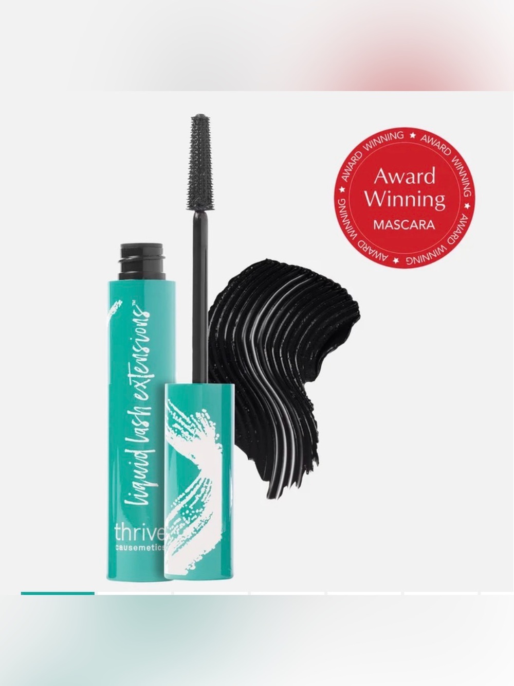 thrive causemetics Liquid Lash Extensions Mascara - Black with Teal Tube